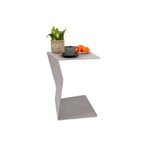 Side table Zetta | White Aluminium